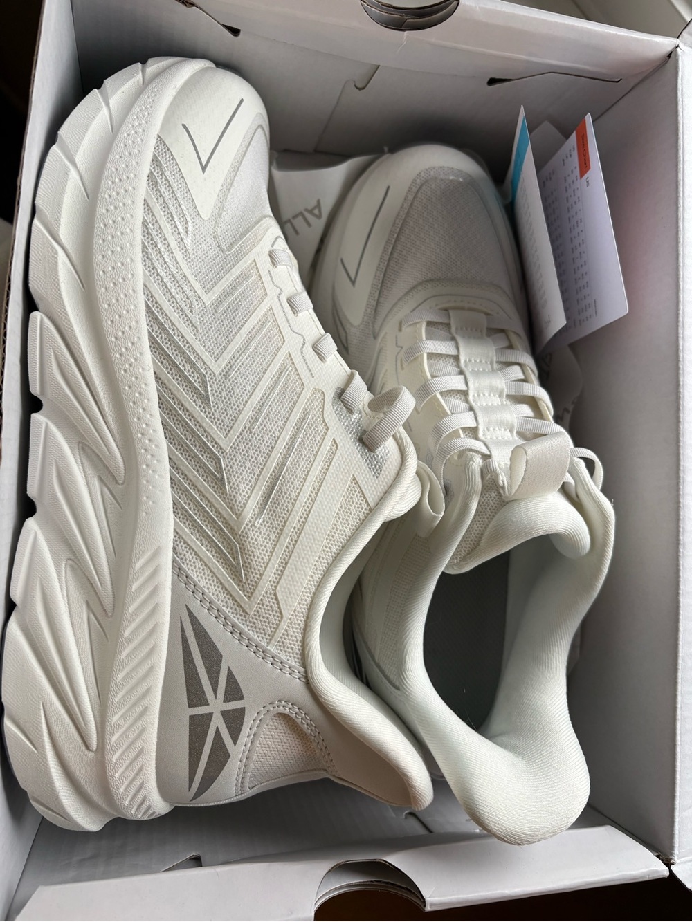 Allwhite Athletic Sneakers - Clean Minimal Design